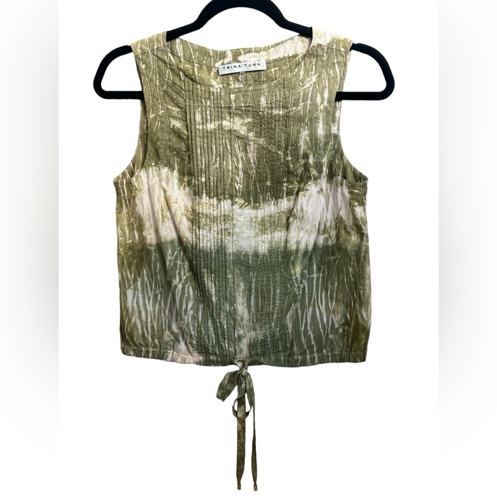 Hand dyed Trina Turk tank blouse